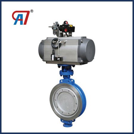 Pneumatic High Performance Triple Eccentric Wafer Butterfly Valve